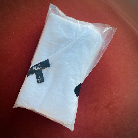 PAIGE | S | Rylen Knot Shoulder Cotton Blend Light Tank Cami Nordstrom - Picture 11 of 13